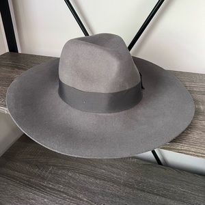Never worn Grey suede hat